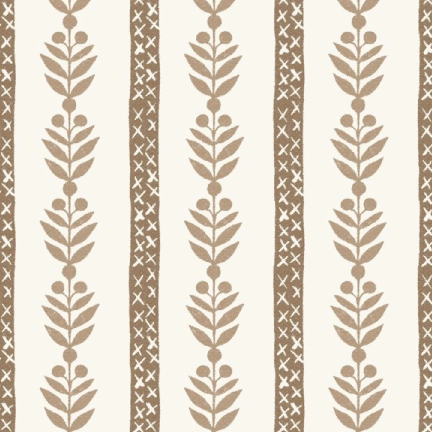 Blue floral printed fabric.